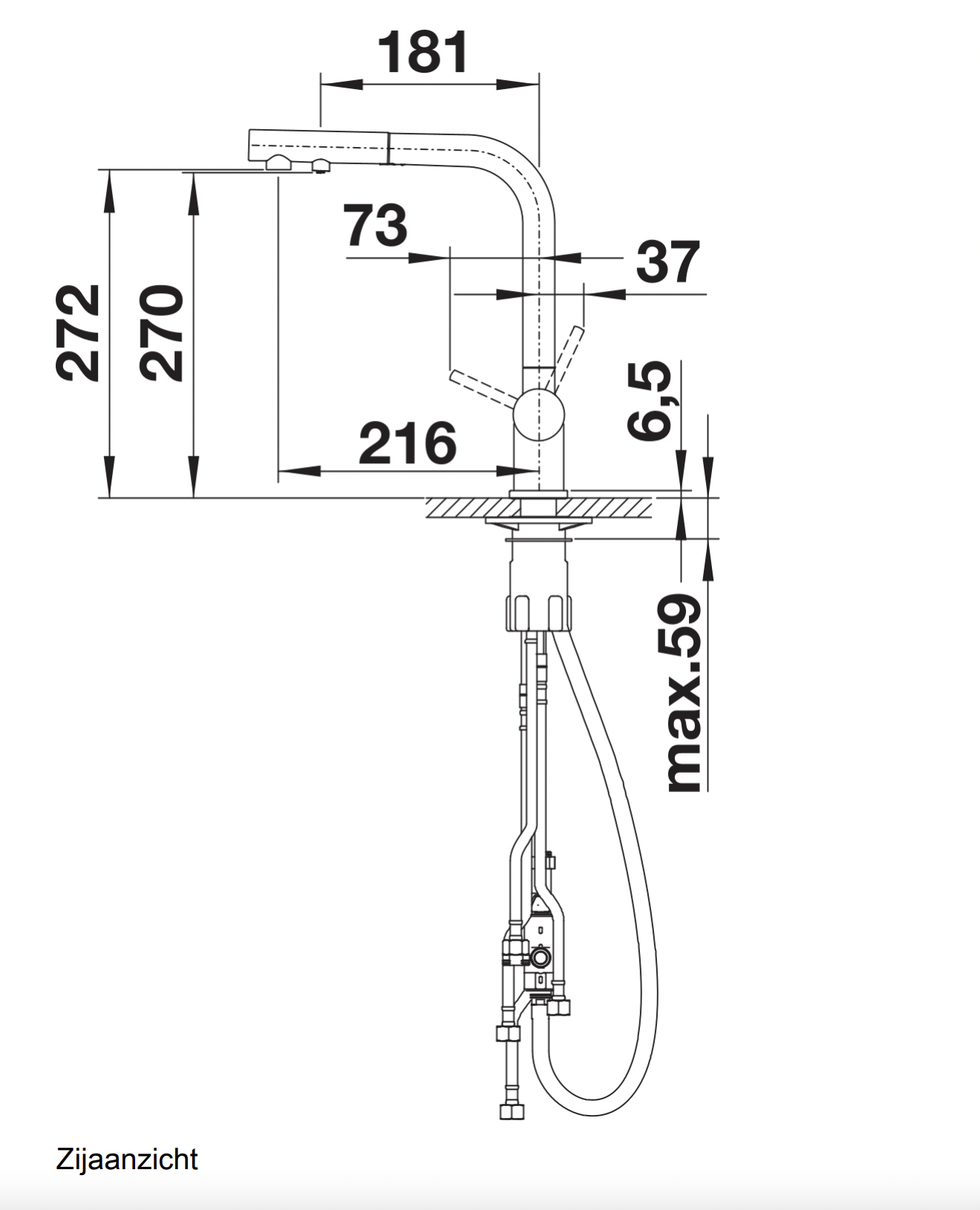 BLANCO 526672 FONTAS 3-in-1-mengkraan
