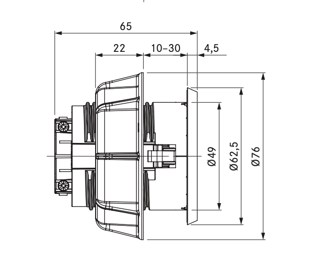 BORA USTGAB stopcontact