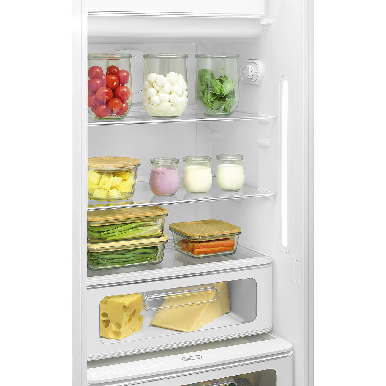 SMEG FAB28LRD6 vrijstaande koelkast met vriesvak - 153cm