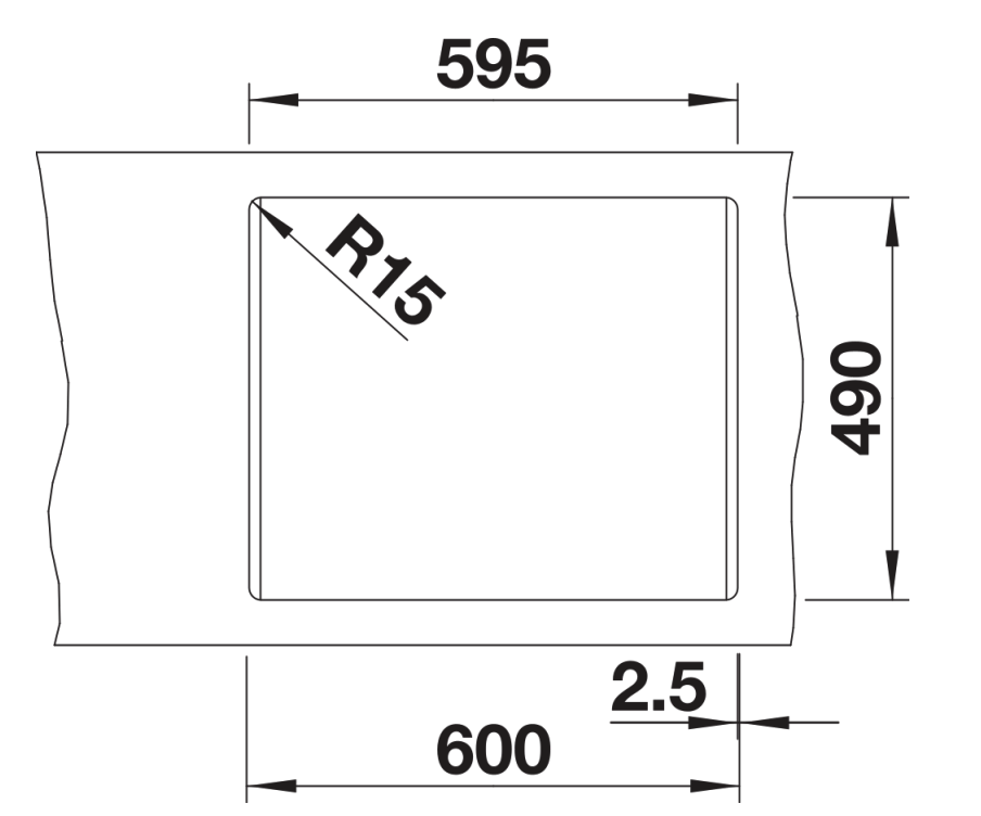 BLANCO 527322 PLEON spoelbak