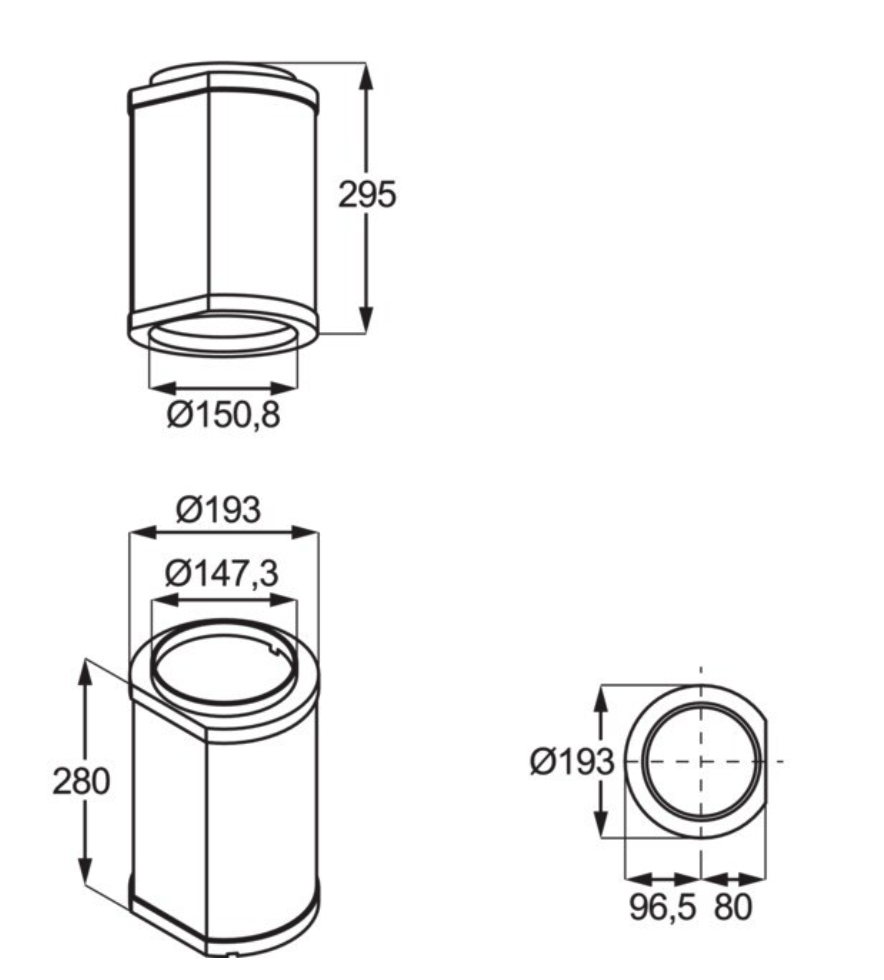 AEG M8CKSL28 geluidsdemper AEG M8CKSL28 geluidsdemper
