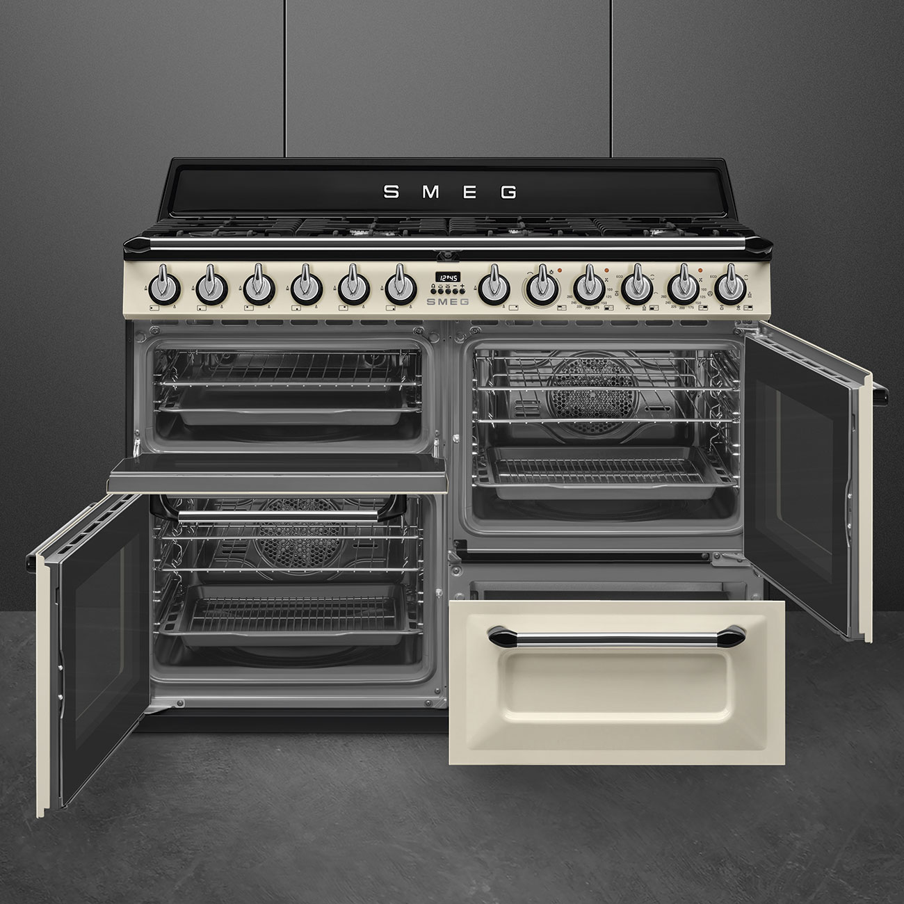 SMEG TR4110P1 fornuis met gaskookplaat - 110cm