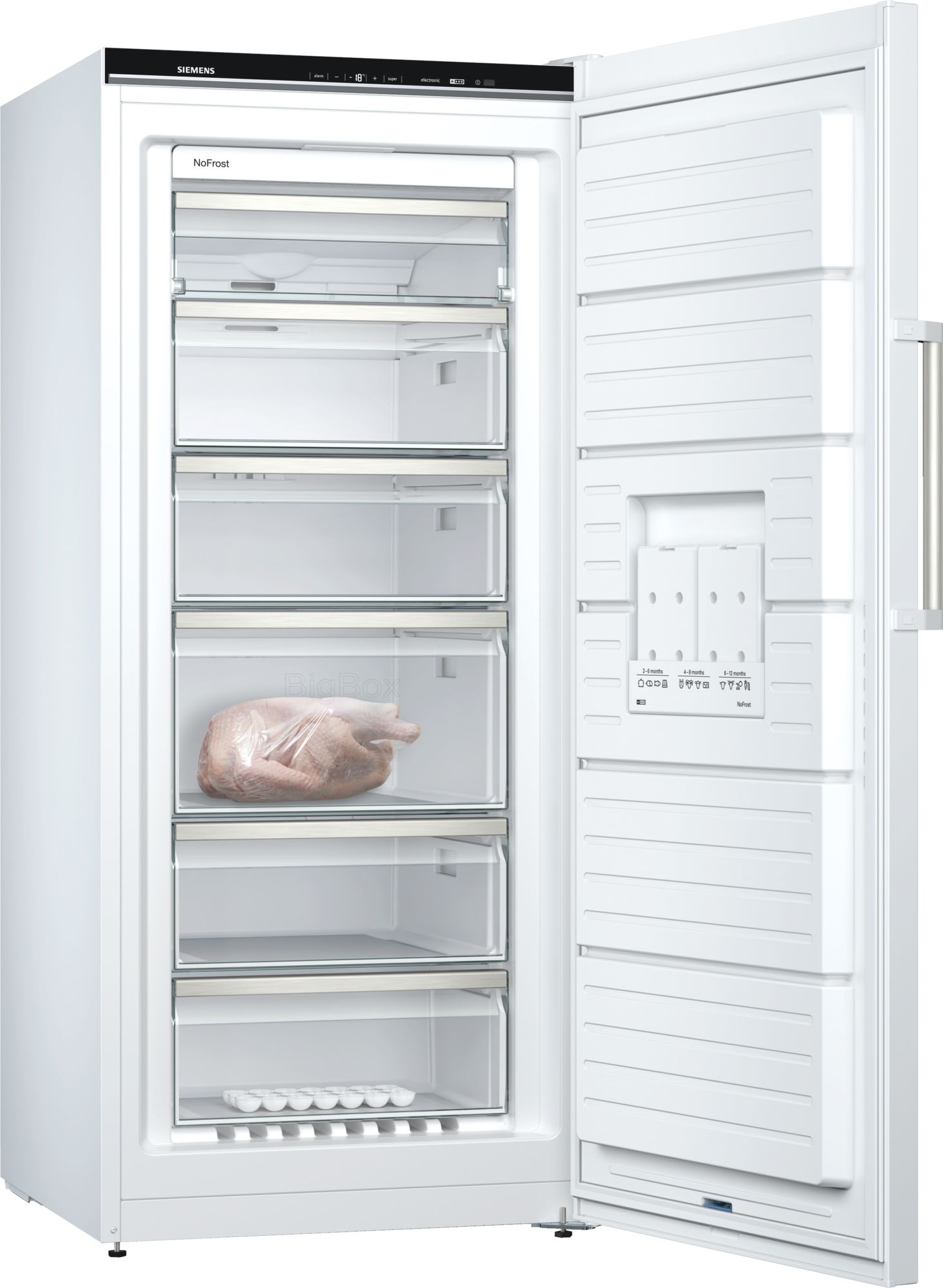 SIEMENS GS51NDWCV IQ500 vrijstaande vriezer - 161cm