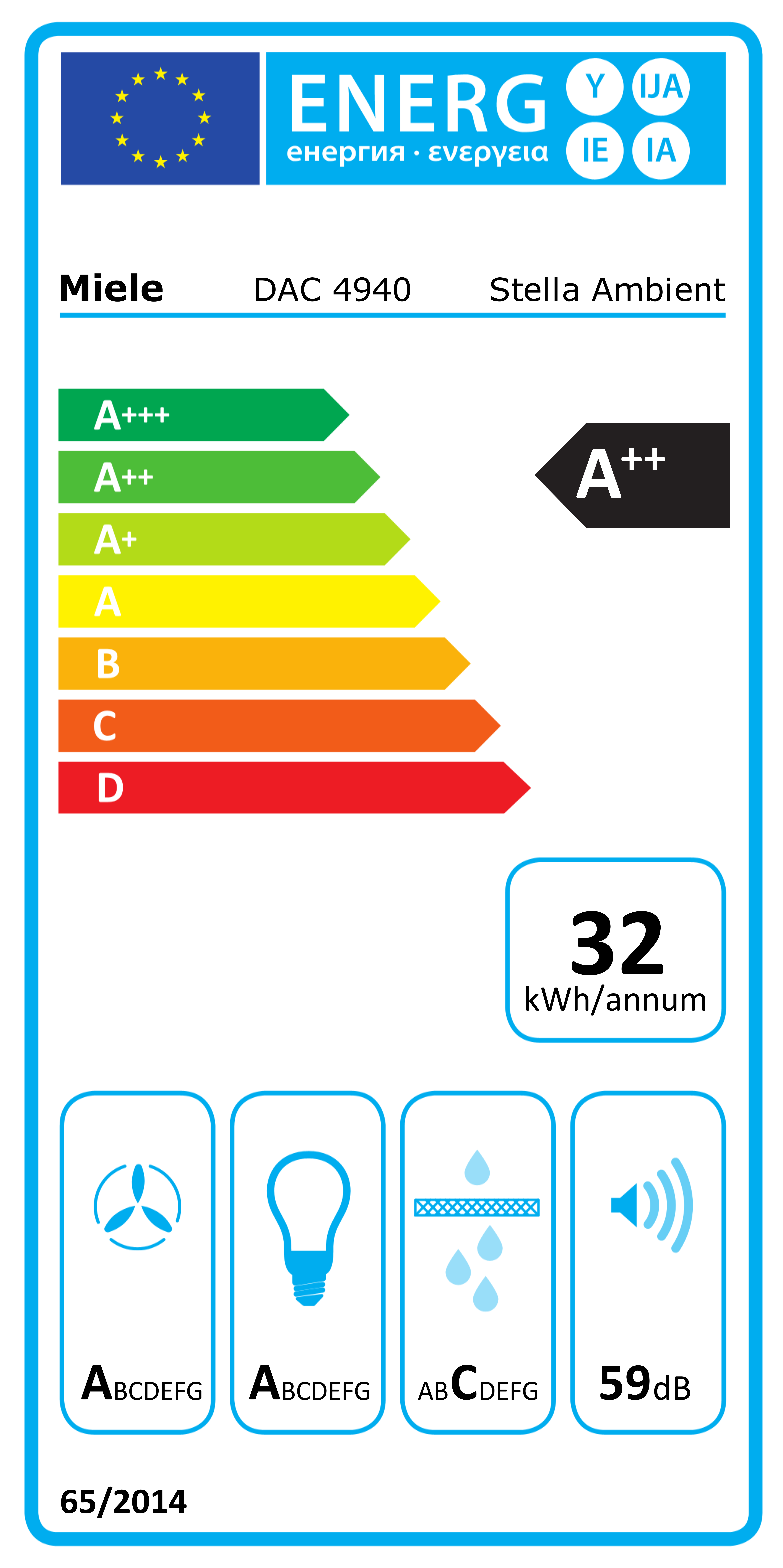 MIELE DAC4940WSMA plafonddampkap - 88cm